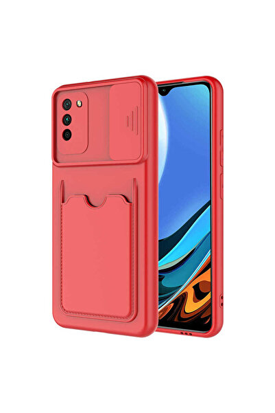 zore Poco M3 Case Ata Kartix Cover - Red