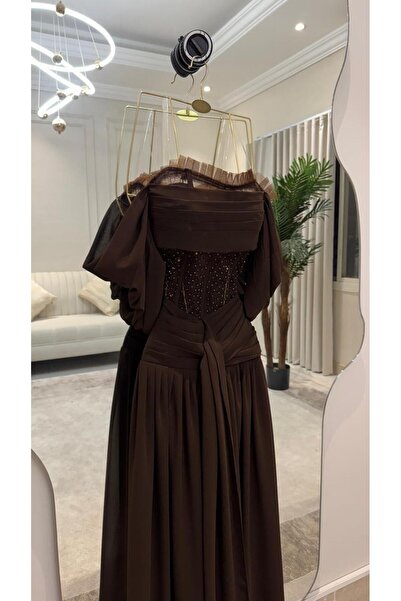 qmhafst 🍫 فستان "ليالي الشوكولاتة" الأنيق 🍫
