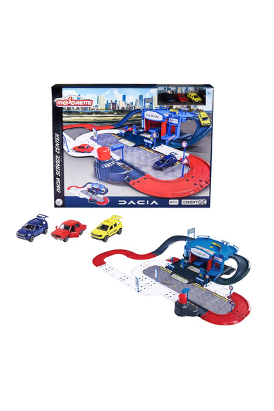 Majorette Σετ παιχνιδιού Majorette - Κέντρο Εξυπηρέτησης Dacia, με 3 αυτοκίνητα που περιλαμβάνονται