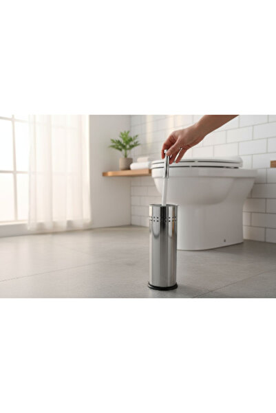 EMPA A V M Metal Body Plastic Base Wc Toilet Brush with Holder