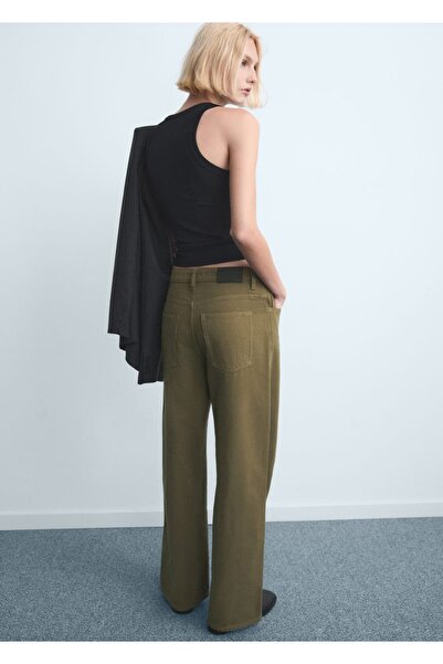 MANGO Woman Düşük bel balon jean pantolon