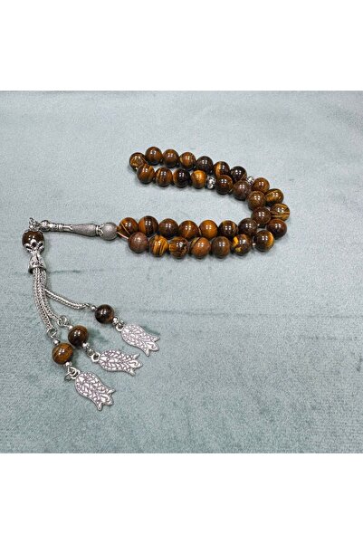 Generic Tiger's Eye Rosary, 33 beads