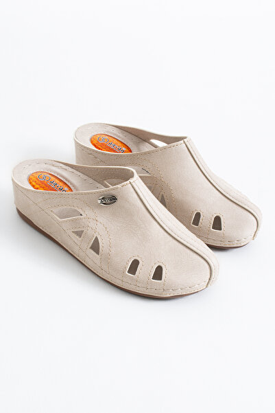 POLOMİA Jessica Women's Anatomical Heel Spur Closed Front Comfortable Casual Women's Daily Home Slippers