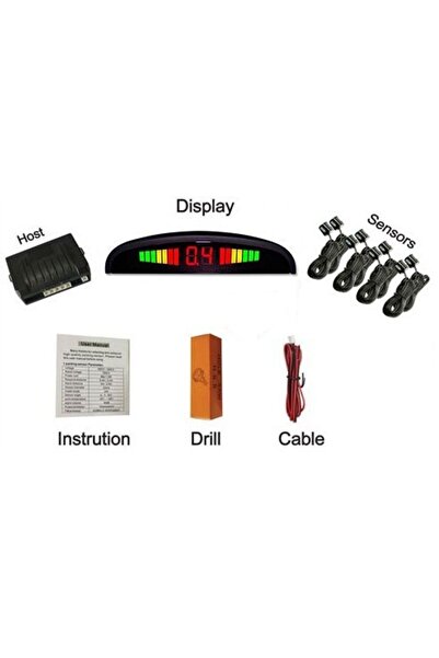Aftermarket Front and rear parking sensors with 8 sensors and LED display S300-8