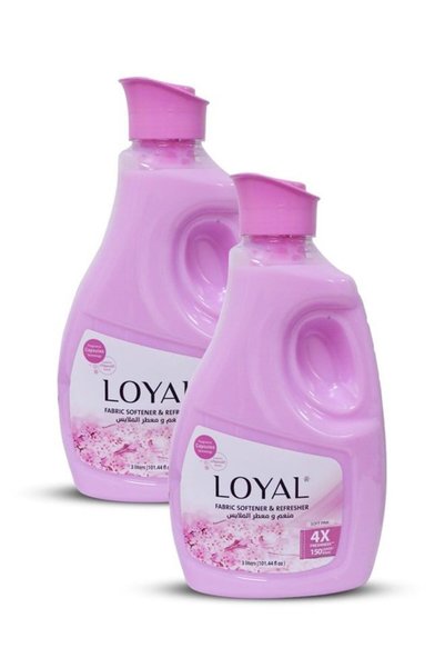 Loyal Fabric Softener & Freshener Concentrated Soft Pink 150 Washes 2x3000ml