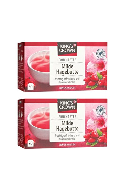 Kings&Crowns شاي نباتي من كينغز كراون بنكهة ثمر الورد والتوت الأسود 60 جرام 2...