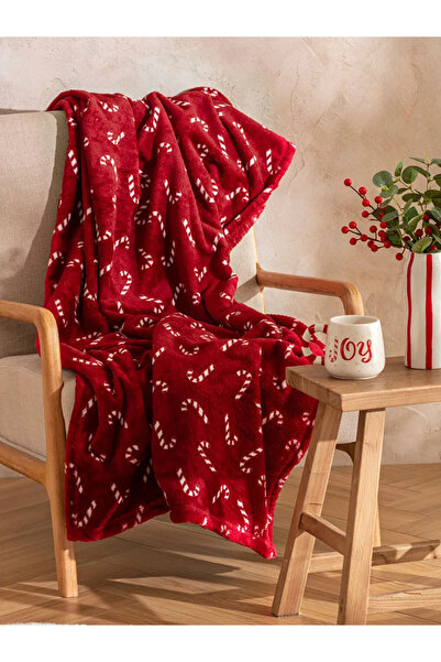LC Waikiki Lcw Home Red Christmas Themed Tv Blanket 100X150 cm