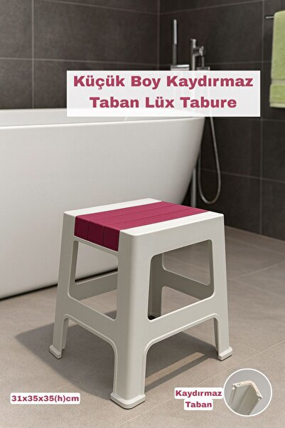 Funny Life Küçük Boy Kaydırmaz Tabanlı Lüx Banyo Taburesi - Günlük Kullanım Ç...