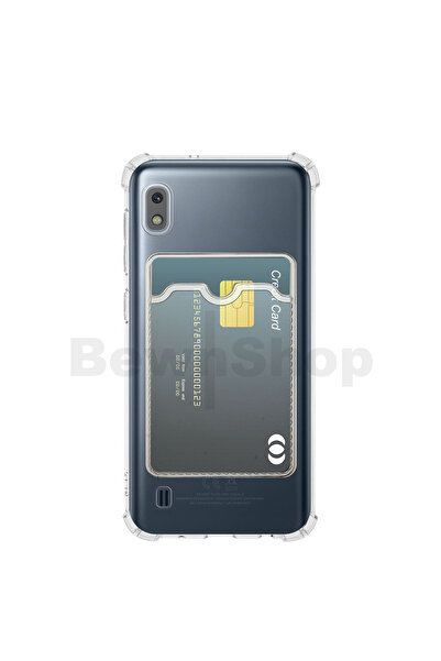 bewn Samsung A10 Compatible Card Holder Wallet Transparent Edge Protection Co...