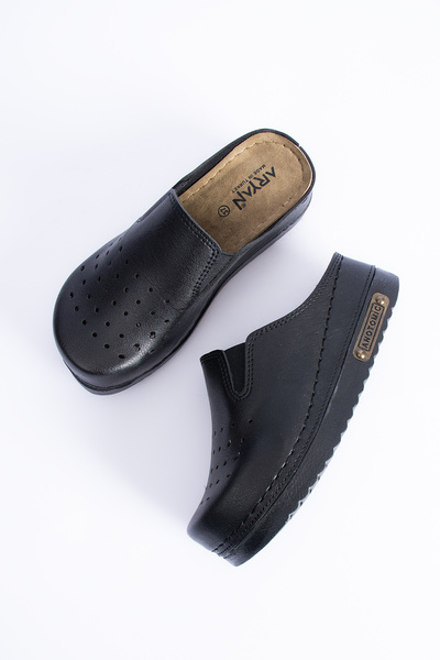 Polomia Comfort Women's Anatomical Closed-Front Adjustable Elastic Comfortable Flexible Pharmacy Nurse Daily Home Slippers