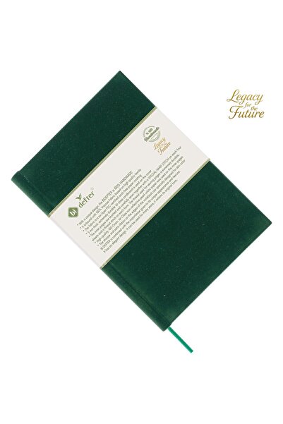 BİDEFTER Music Note Book (with Guitar Tab Key) 100% Handmade, Hand Sewing – Special Viscose Fabric Hardcover – A/4