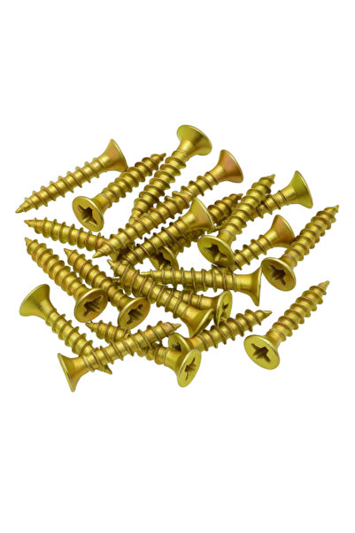 Gray Square Set 50 Surub lemn, cap inecat, otel zincat 4X16 mm