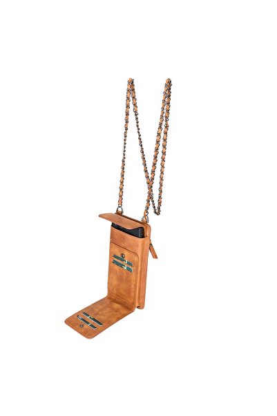 AbbasShop حافظة جلدية متوافقة مع Avjin مقاس 6.9 بوصة مع حزام TN11 Tan