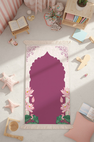 Tepeli Home Mutlu Minikler Çocuk Seccadesi – Konforlu Model Kaymaz Taban Yıka...