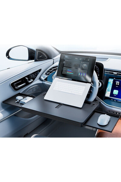 ZEQAS Masă extensibilă universală pentru volan auto, multifuncțională, cu sup...