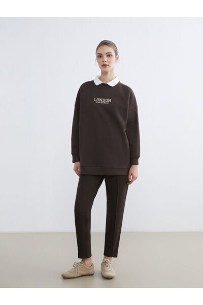 LC Waikiki Brown Elastic Waist Women's Sweatpants