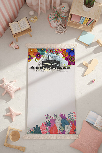 Tepeli Home Mutlu Minikler Çocuk Seccadesi – Konforlu Model Kaymaz Taban Yıka...