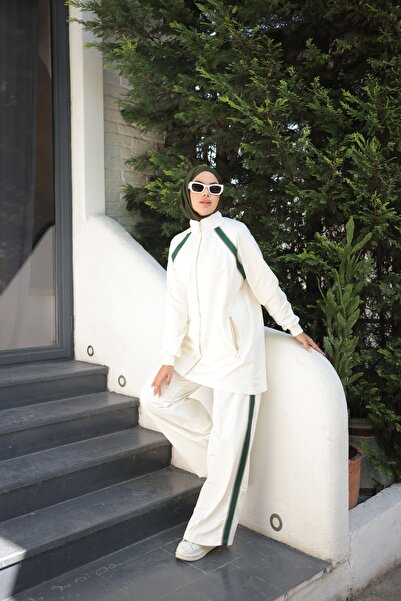 Ryzi Moda Hijab Tracksuit Sports Set with Zipper