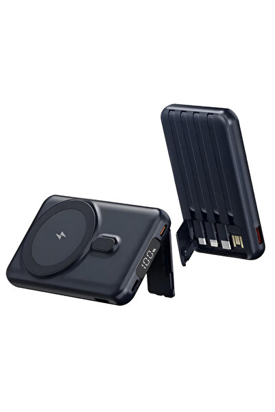 ONSG Baterie externă 10000mAh 4 în 1, încărcare super rapidă, indicator LED, 4 cabluri integrate, MagSafe