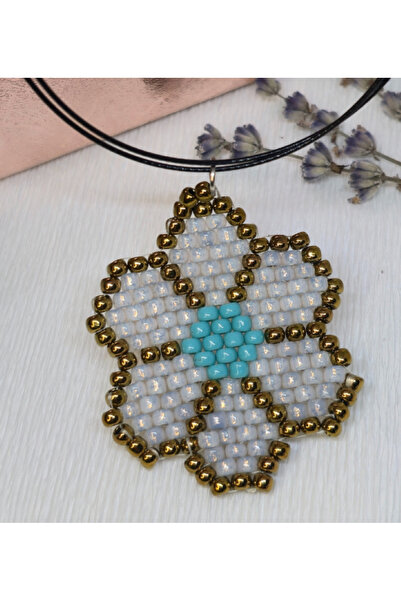 Handmade White Flower Pendant