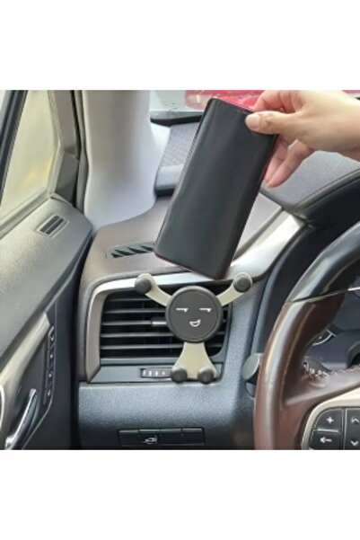 unbranded Suport smartphone cu grilă de ventilație auto argintie