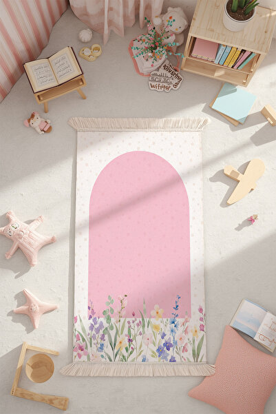 Tepeli Home Mutlu Minikler Çocuk Seccadesi – Konforlu Model Kaymaz Taban Yıka...