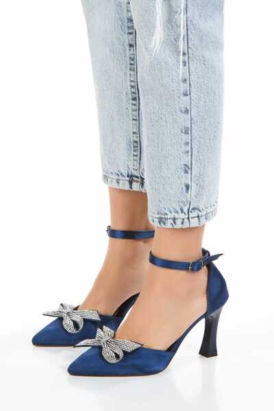 markasende Brand Sende Aşmi Bow Detail Ankle Strap Heeled Shoes