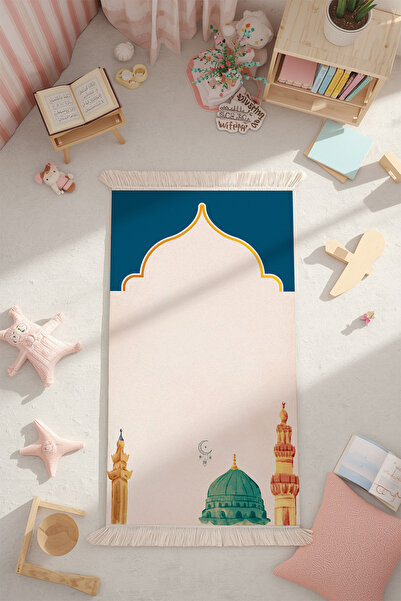 Tepeli Home Mutlu Minikler Çocuk Seccadesi – Konforlu Model Kaymaz Taban Yıka...