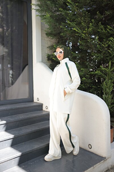 Ryzi Moda Hijab Tracksuit Sports Set with Zipper