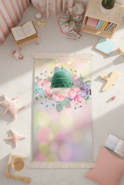 Tepeli Home Mutlu Minikler Çocuk Seccadesi – Konforlu Model Kaymaz Taban Yıka...