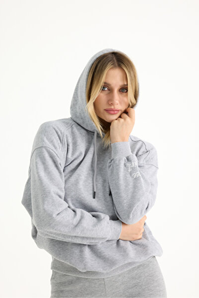 veres Γυναικείο φούτερ Grimelaj Free Spirit με κέντημα με 3 κλωστές χωρίς σαρδόνια K με κουκούλα