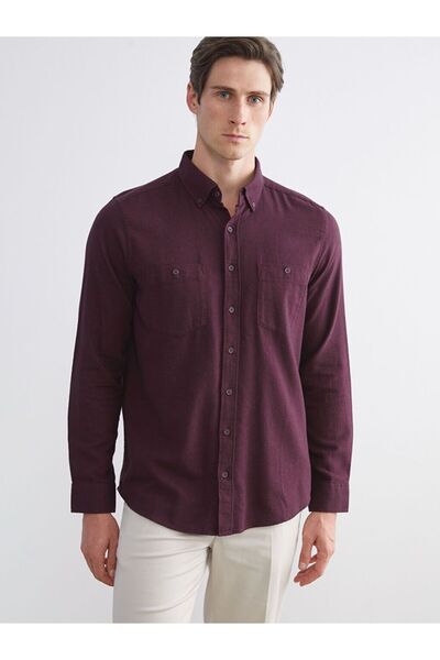 LC Waikiki LCWAIKIKI Classic Regular Fit Long Sleeve Gabardine Men's Shirt