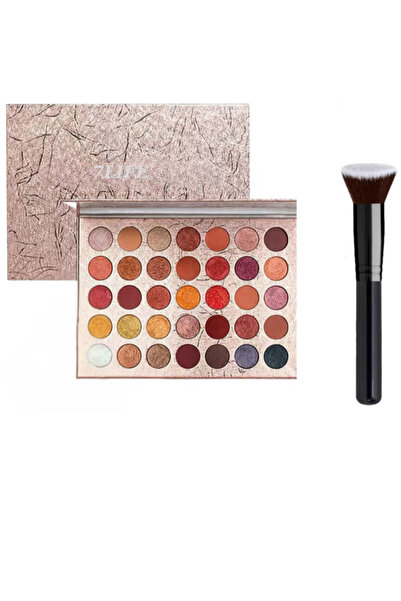 7LIFE Professional Eyeshadow Palette 35 Shades + Makeup Brush, Ideal for Complete Makeup