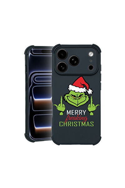 bestcase Калъф Pro Shock за Apple iPhone 17 Pro, с дизайн Grinches - Весела К...