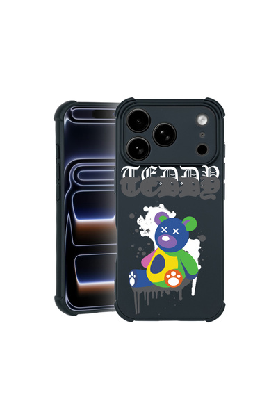 bestcase Carcasă Pro Shock pentru Apple iPhone 17 Pro, cu design Teddy Bear î...