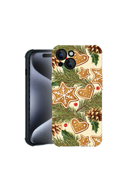 bestcase Carcasă Pro Shock pentru Apple iPhone 15, cu design Xmas Pattner, 31...