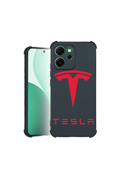 bestcase Carcasă Pro Shock pentru Oppo Reno 14F / FS, cu design Tesla Red, 31...