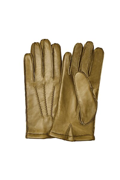 OEM winter lined men's gloves, nappa leather, olive green