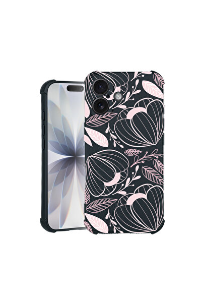 bestcase Carcasă Pro Shock pentru Apple iPhone 14 Pro, cu design Flori roz tr...