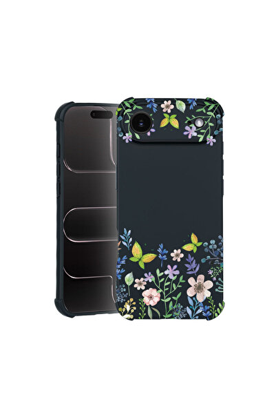 bestcase Carcasă Pro Shock pentru Apple iPhone 17 Air, cu design fluturi flor...