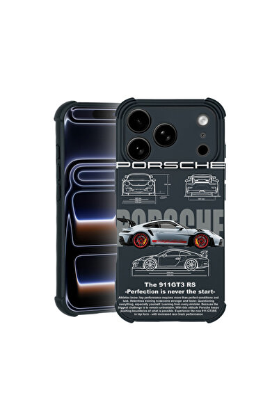bestcase Калъф Pro Shock за Apple iPhone 17 Pro Max, с дизайн Porsche, 310003...