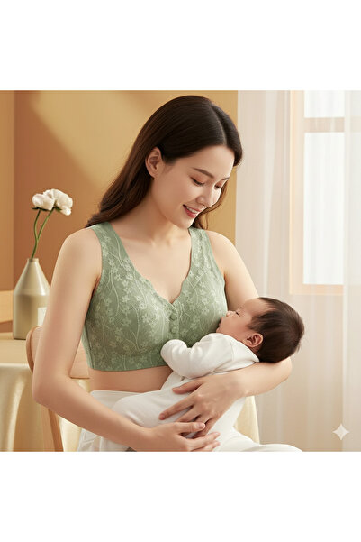 pae No Bra Feel Laser Cut Flexible Wire Free Non-Padded Comfortable Ghost Nursing Bra