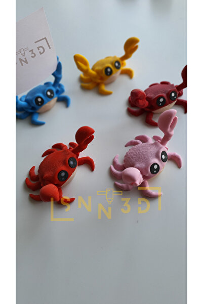 SNN3D Sevimli Yengeç Magnet - Not ve Fotoğraf Tutacağı