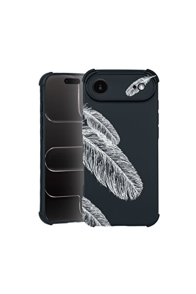 bestcase Carcasă Pro Shock pentru Apple iPhone 17 Air, cu design Feathers Min...