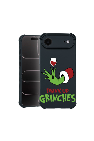 bestcase Калъф Pro Shock за Apple iPhone 17 Air, с дизайн Grinches - Drink Up...