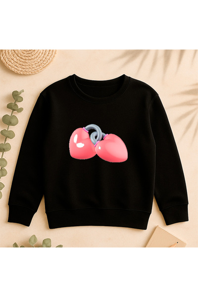 SVART WEAR سويت شيرت كاجوال من الأمام مطبوع 100% قطن برقبة دائرية فاخرة مقاس ...