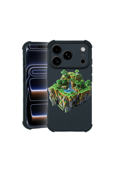 bestcase Carcasă Pro Shock pentru Apple iPhone 17 Pro, cu design Minecraft Wo...