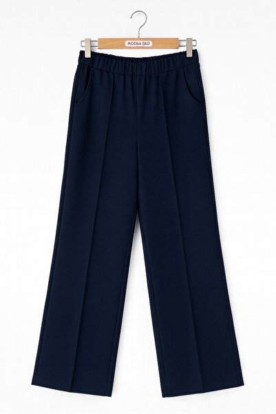 MODAABAD Elastic Waist Wide Leg Trousers 5012
