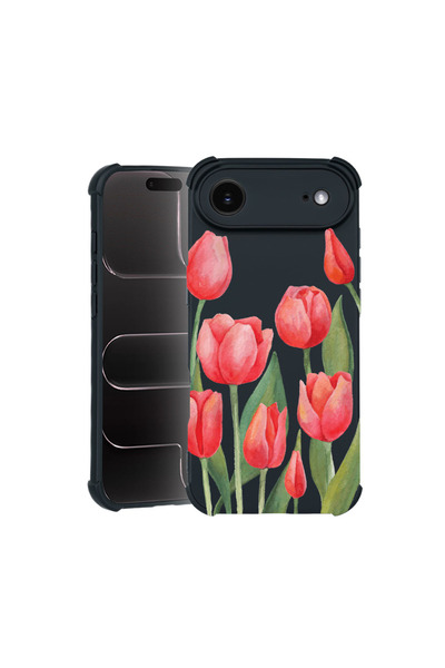 bestcase Carcasă Pro Shock pentru Apple iPhone 17 Air, cu design Lalele Roșii...