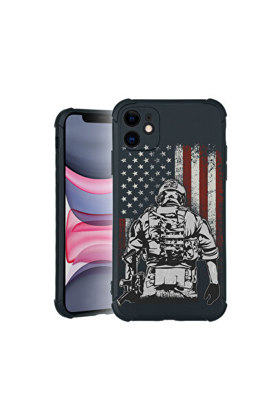 bestcase Carcasă Pro Shock pentru Apple iPhone 11, cu design American Soldier...